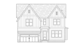 Front elevation drawing of 517 Croley Dr, a new construction home in West Nashville